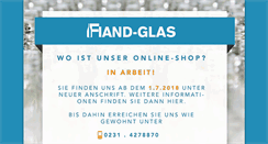 Desktop Screenshot of fiand-glas-shop.de